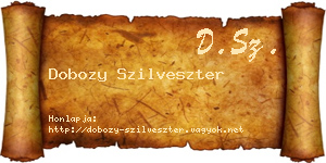 Dobozy Szilveszter névjegykártya